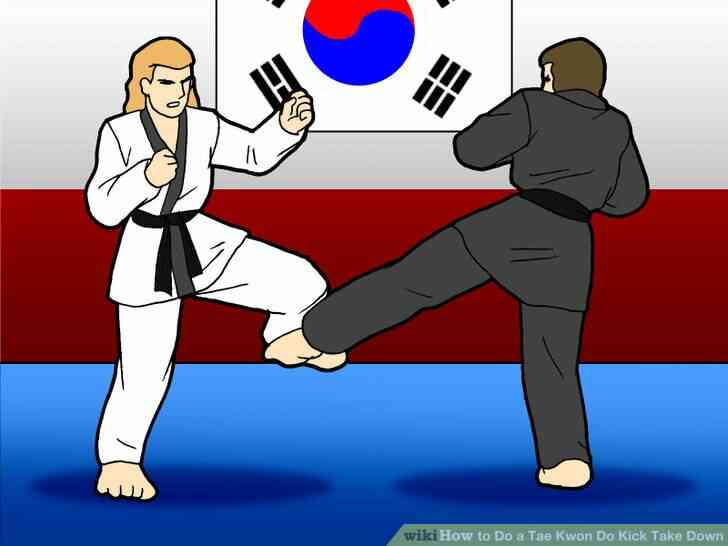 Image intitulée Faire un Tae Kwon Do Coup de Prendre vers le Bas de l